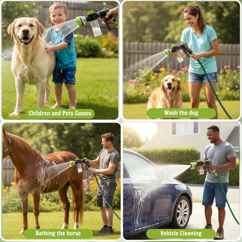 Urstand spa-like pet bath at home with integrated dispenser.