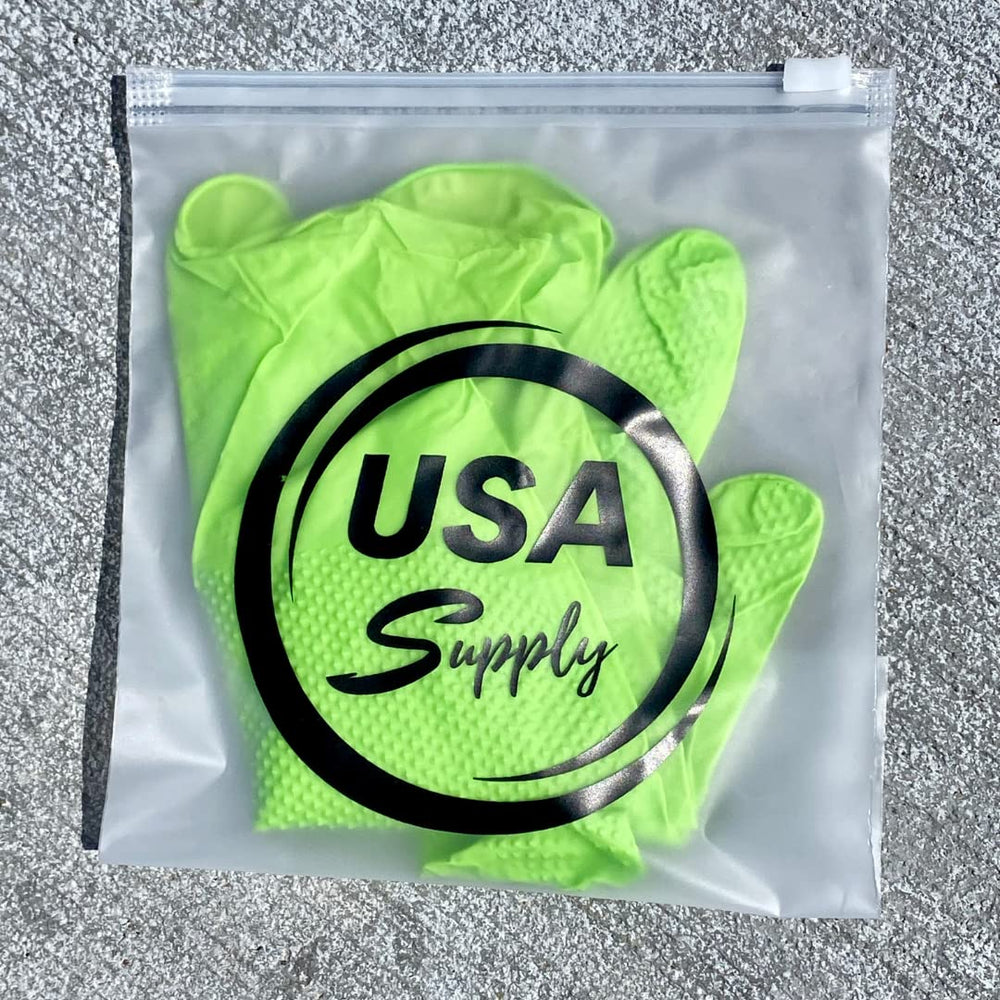 USA Supply chemical-resistant gloves with ReSist Technology protect hands during application.
