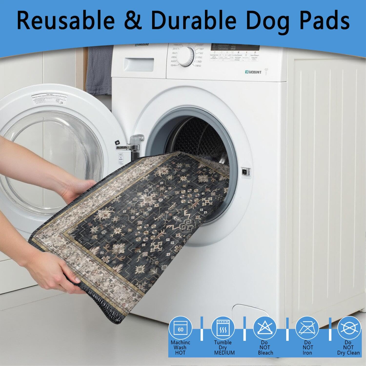 Usnfhcaw 24x36 pads provide a roomy potty training space.