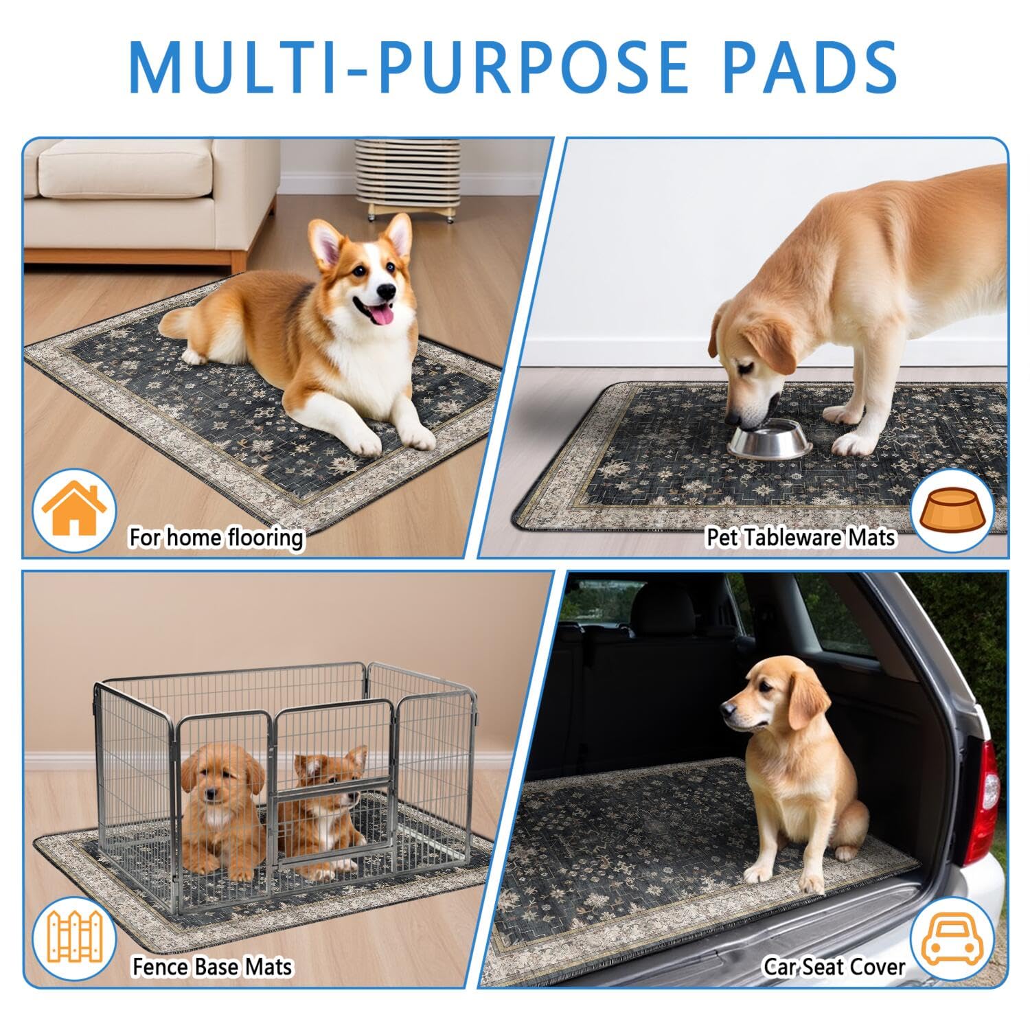 Usnfhcaw pads come in stylish patterns to suit your home.