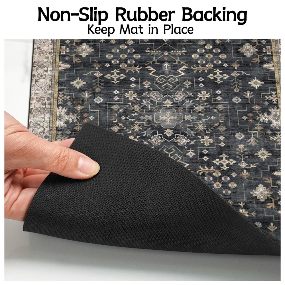Usnfhcaw pet food mat under feeders protects floors and paws.