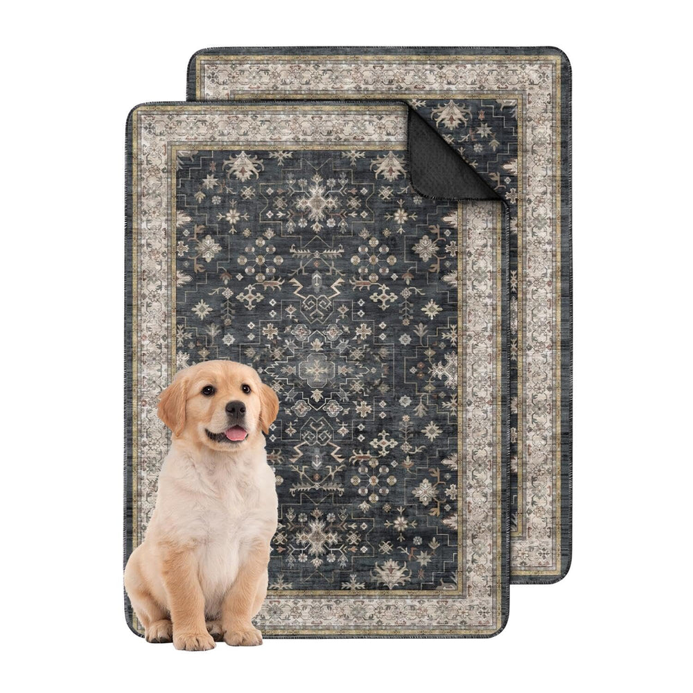 Usnfhcaw washable dog pads 2-pack absorbent surface shown in action for quick urine uptake.