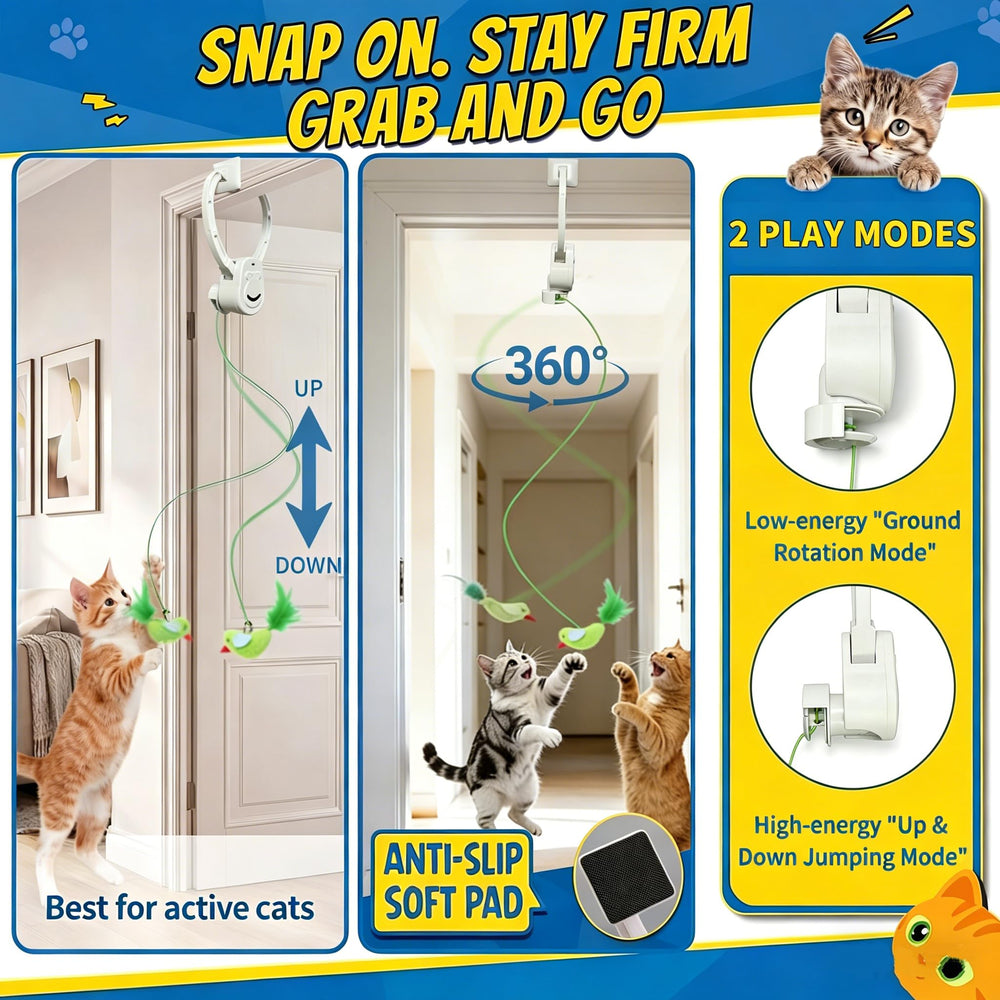 Usydjrn mouse attachment encourages active kittens and curious adults to engage.