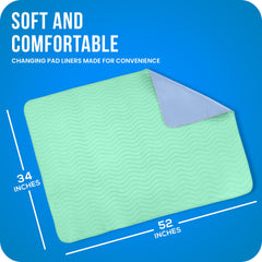 Utopia Bedding absorbent underpad with soft surface offers comfortable protection.