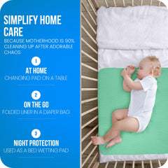 Utopia Bedding bed pad for kids and adults supports stress-free cleanup after accidents.