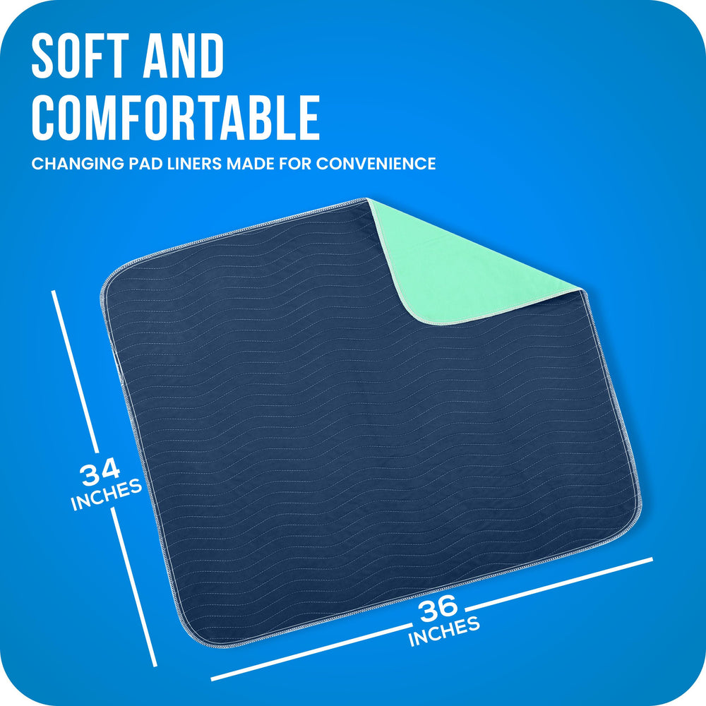Soft, absorbent underpad with gentle surface for nightly use.