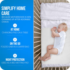 Utopia Bedding soft-surface pad offers comfort for kids' night-time protection.