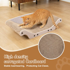 UUig cat scratcher bed sleep-friendly shape promotes natural resting posture.