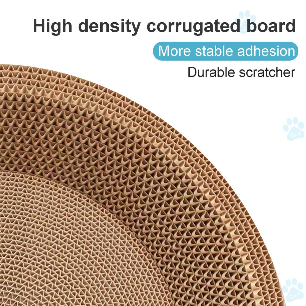 UUig cardboard construction resists wear for long-lasting scratching