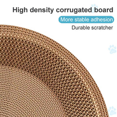 UUig cardboard construction resists wear for long-lasting scratching