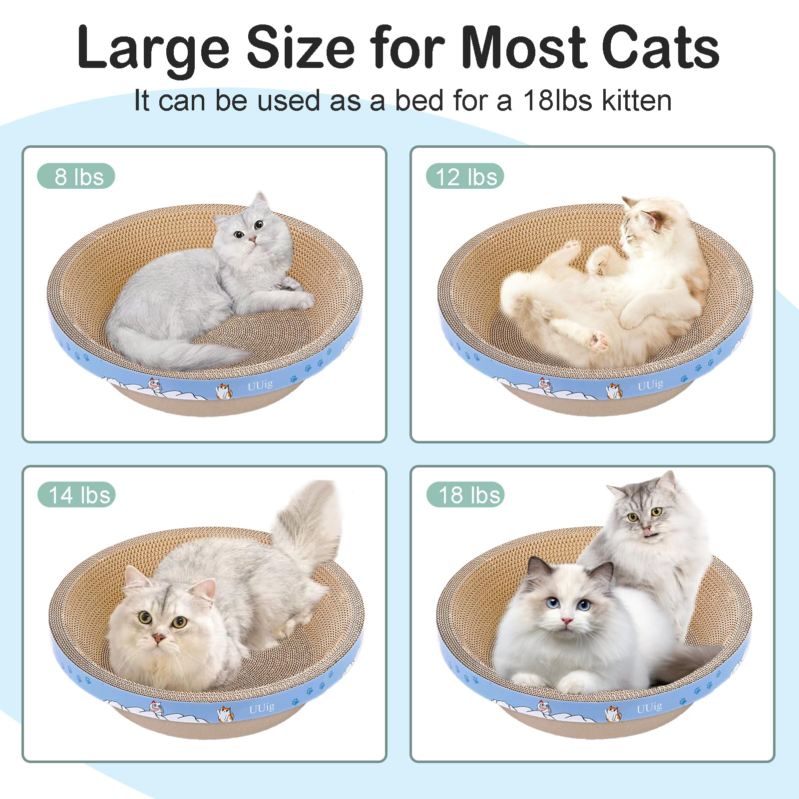 UUig packaging-and-catnip shows contents clearly for quick setup and added play value.