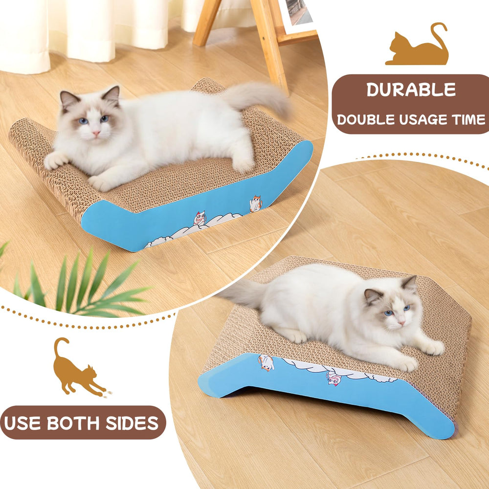UUig curved bed design offers ergonomic support for cats.