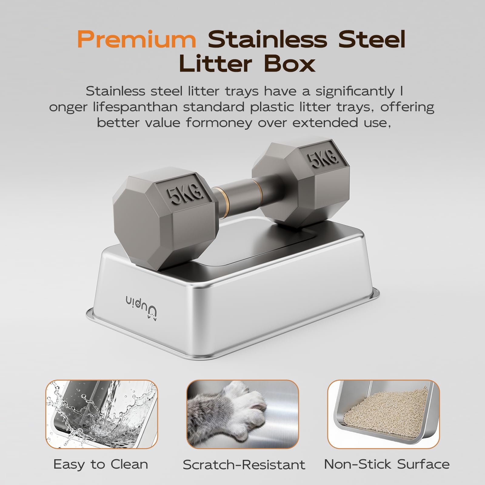 Uupin XL scoop kit included for easy waste removal.