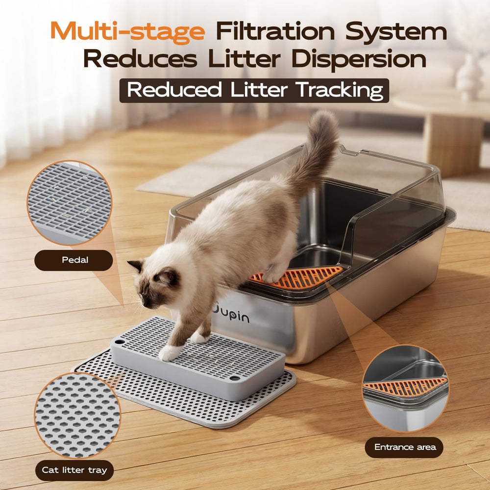 Uupin XL litter mat catches stray litter at the exit.