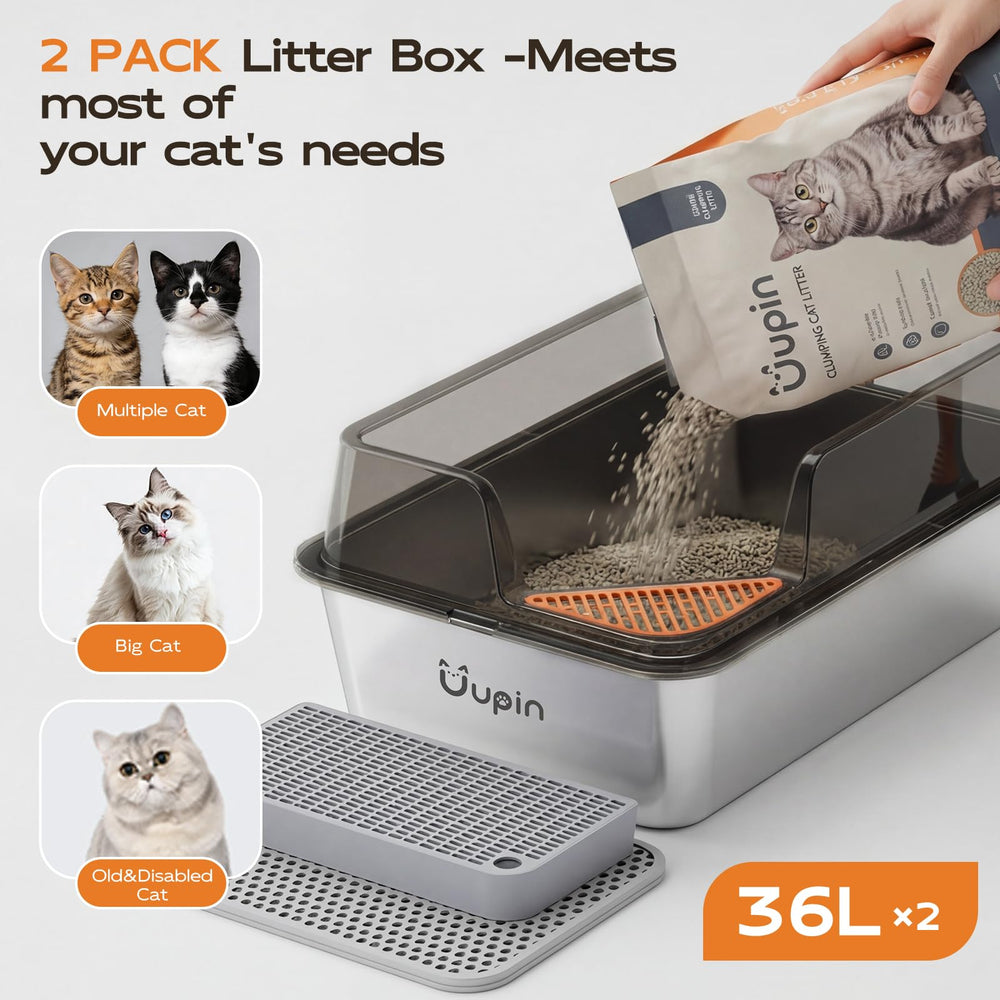 Uupin XL stainless-steel base for durable, hygienic cleaning.