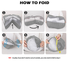UWE playpen with breathable-mesh for clear observation of pets.