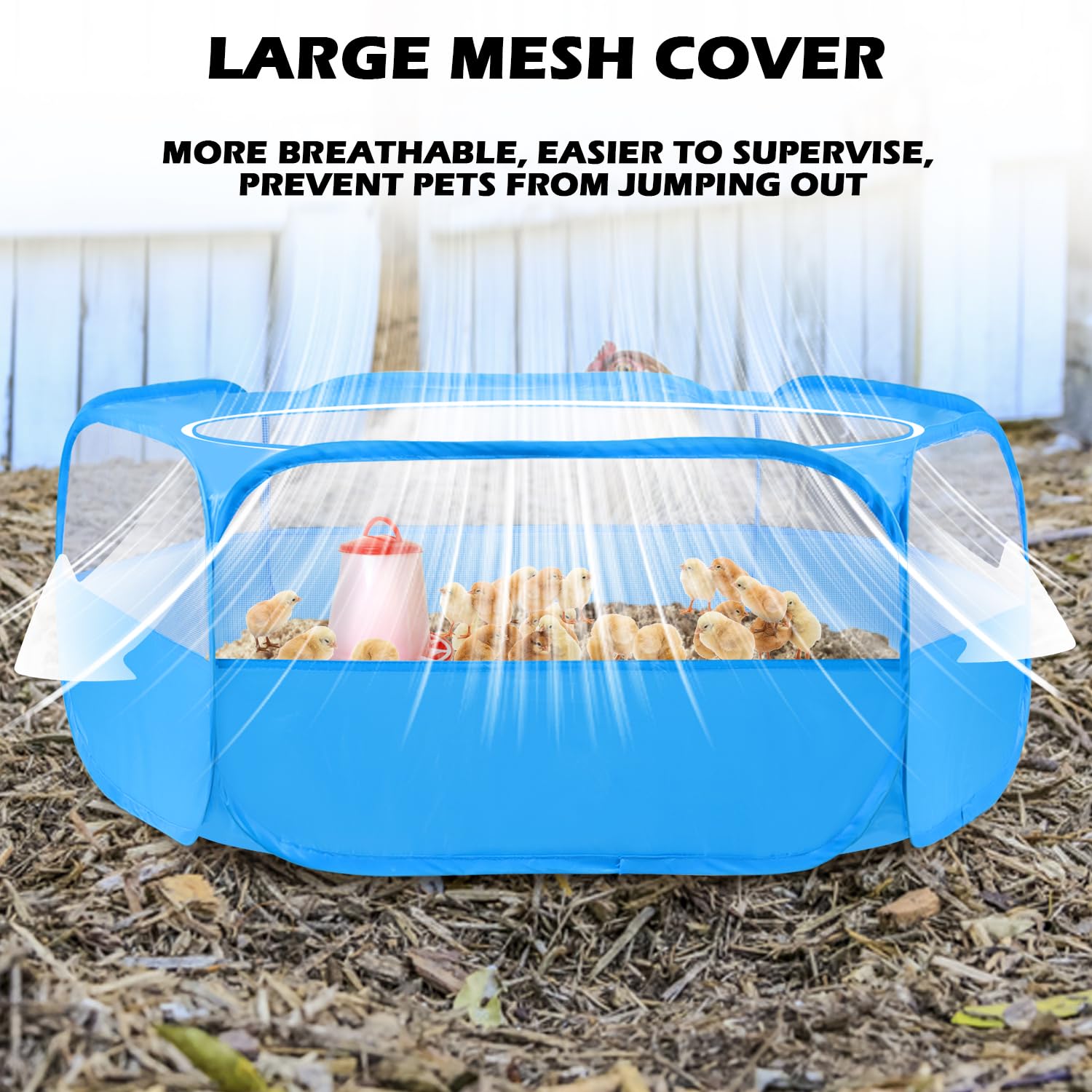 UWE portable playpen folds to a compact rectangle for easy storage