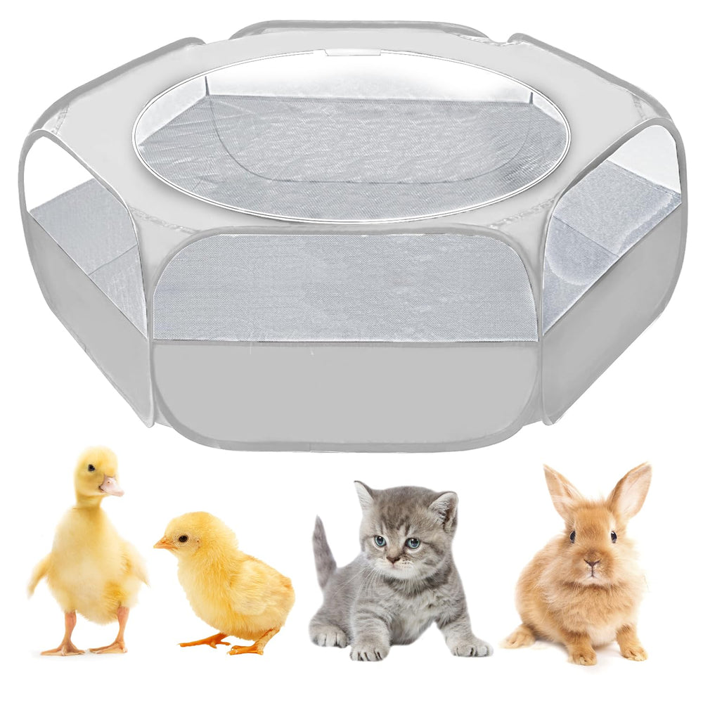 UWE small animal playpen with cover-top ensures secure play outdoors.