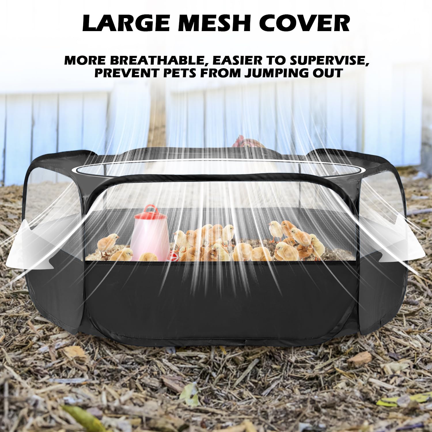 UWE portable pop-up playpen for effortless setup and compact storage.