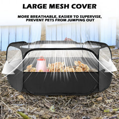 UWE portable pop-up playpen for effortless setup and compact storage.