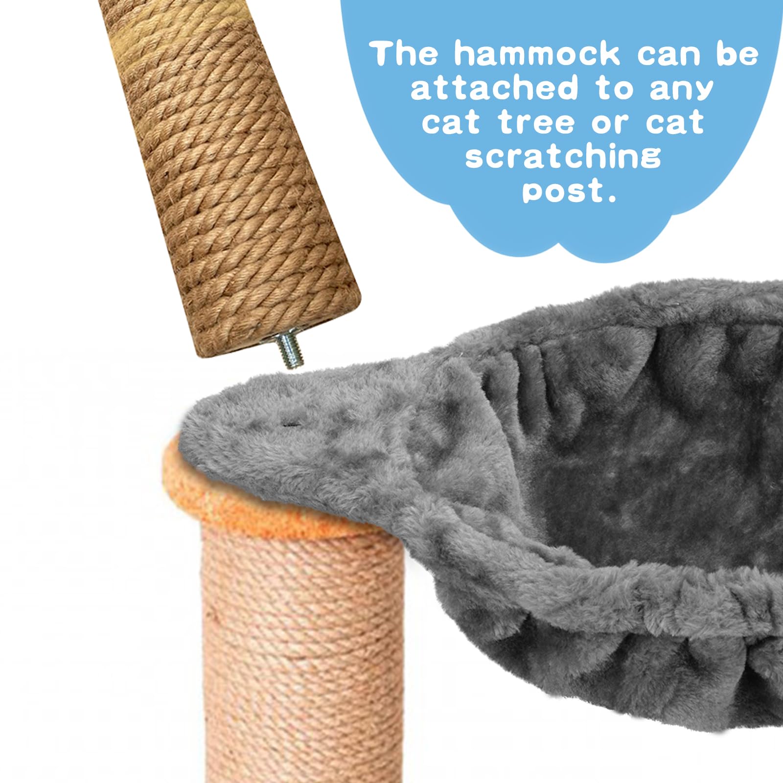 UXIETIN replacement extra large hammock fits most cat towers and posts.