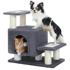 UYMI 3-in-1 dog stairs with condo and ball for climbing and resting.