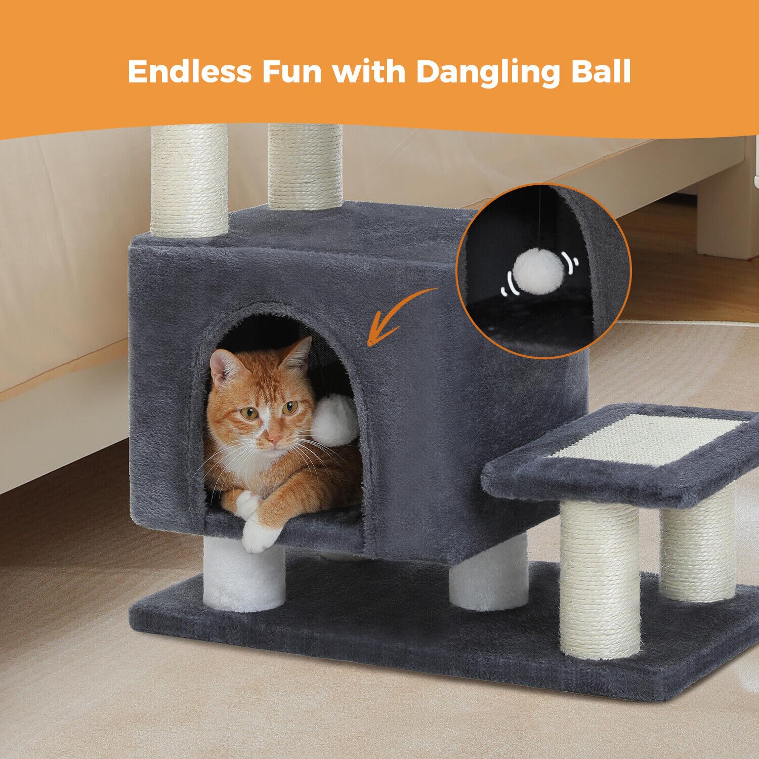 UYMI 3-in-1 sturdy particle-board base enhances stability.
