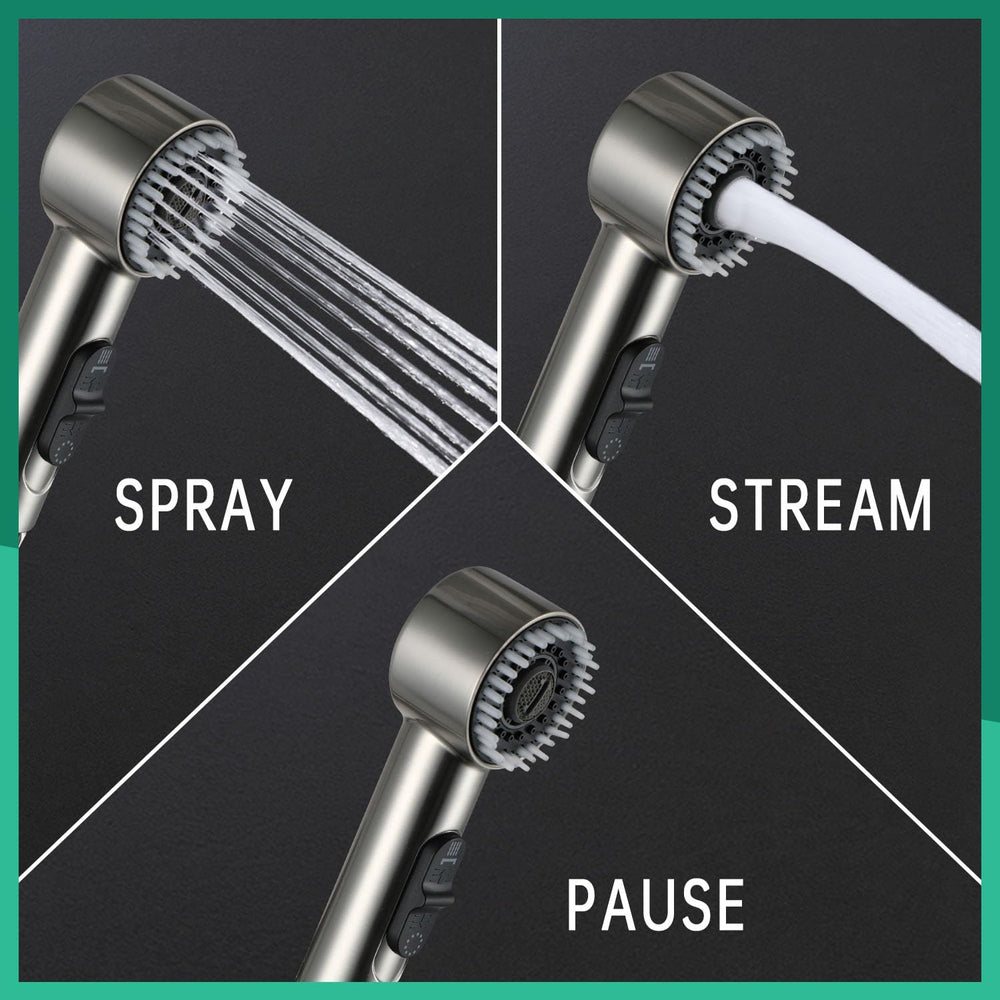 V-Frankness 100-inch hose for comfortable, unrestricted baths.