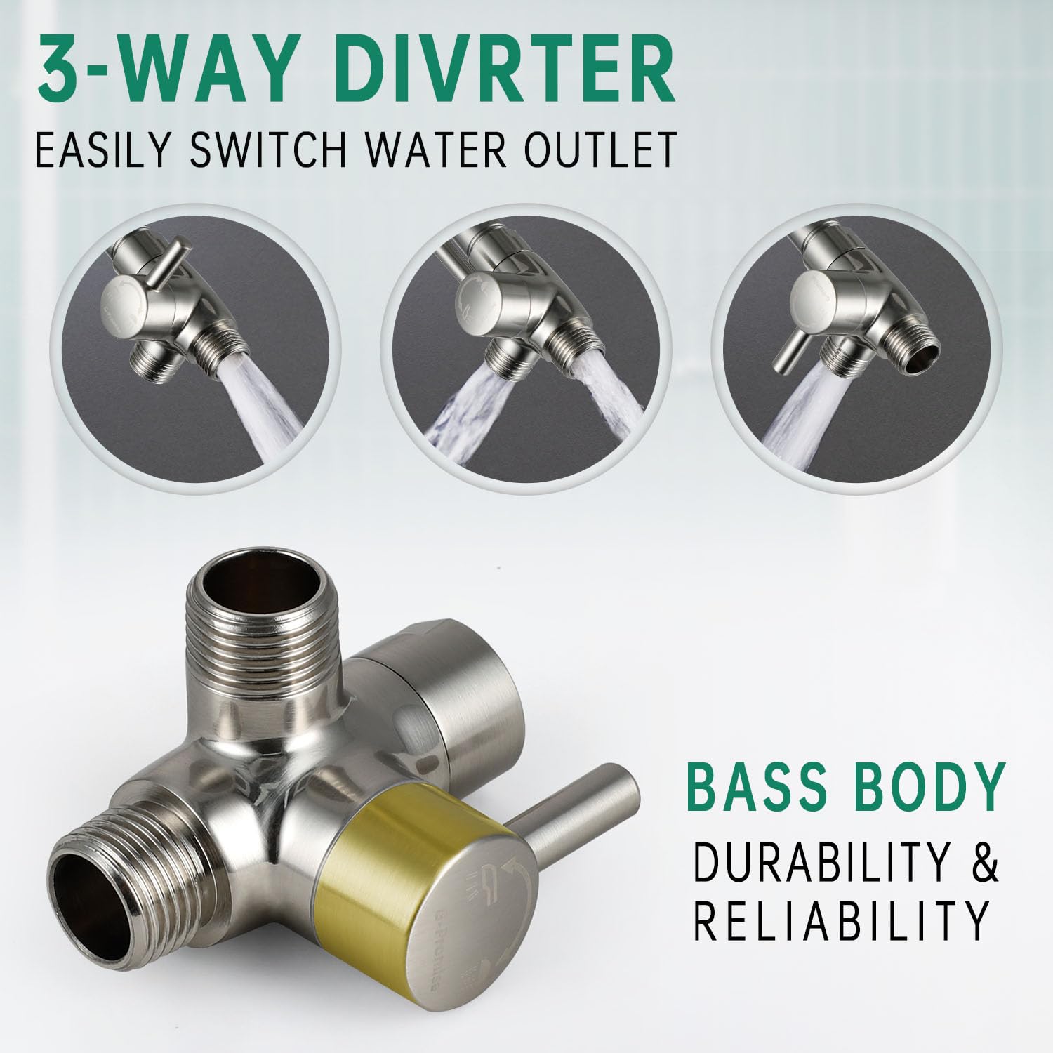V-Frankness easy installation with diverter included for home setup.