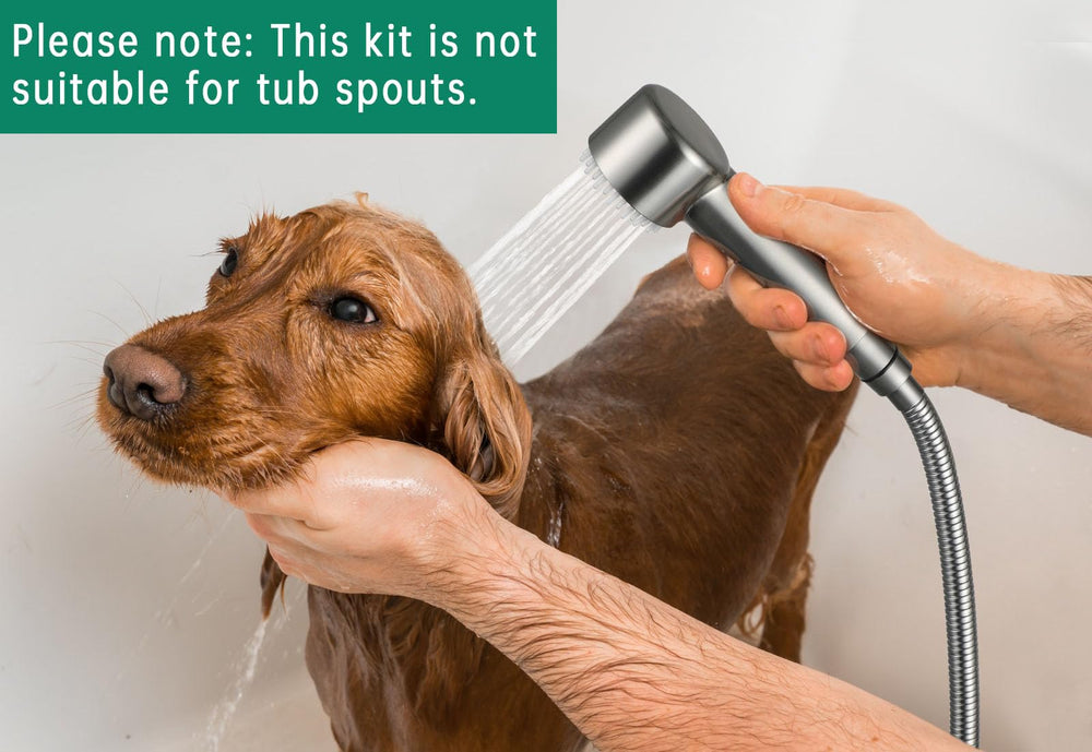 V-Frankness integrated brush showerhead for quick dirt and tangles removal.