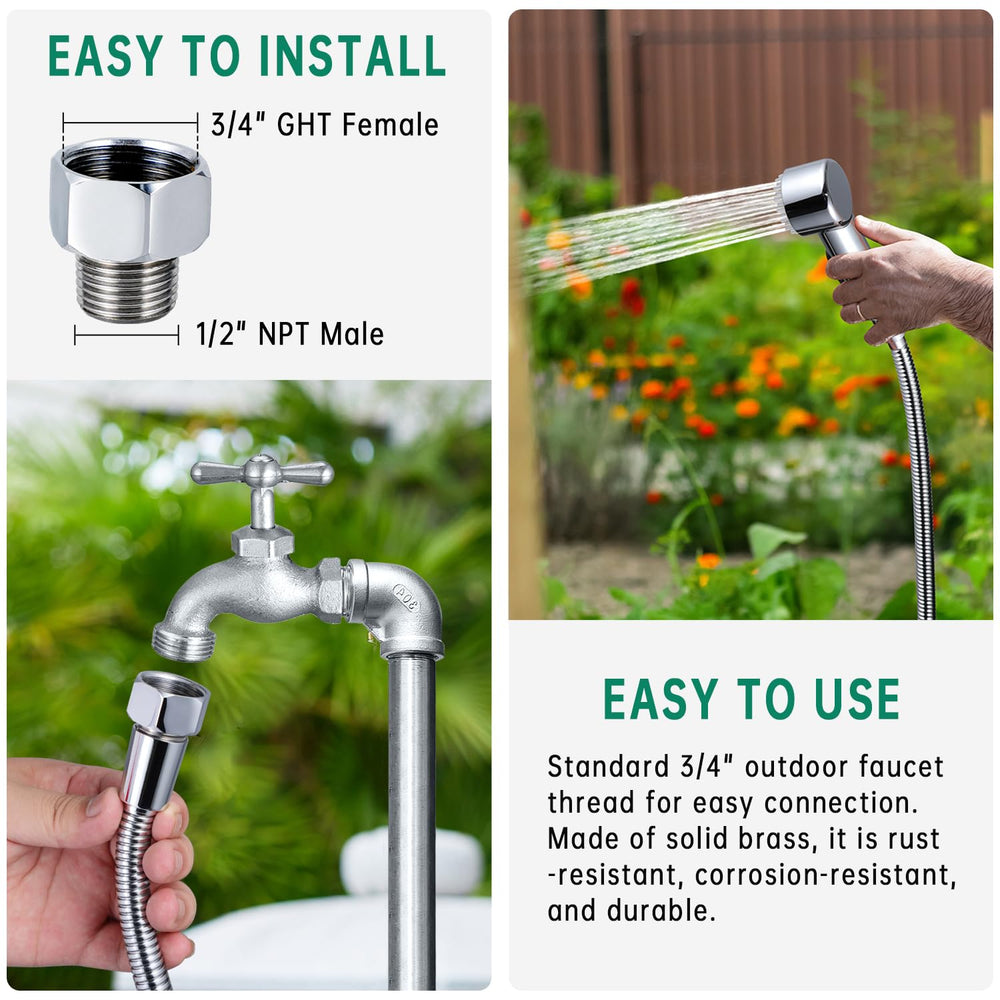 V-Frankness pause mode helps conserve water during baths.