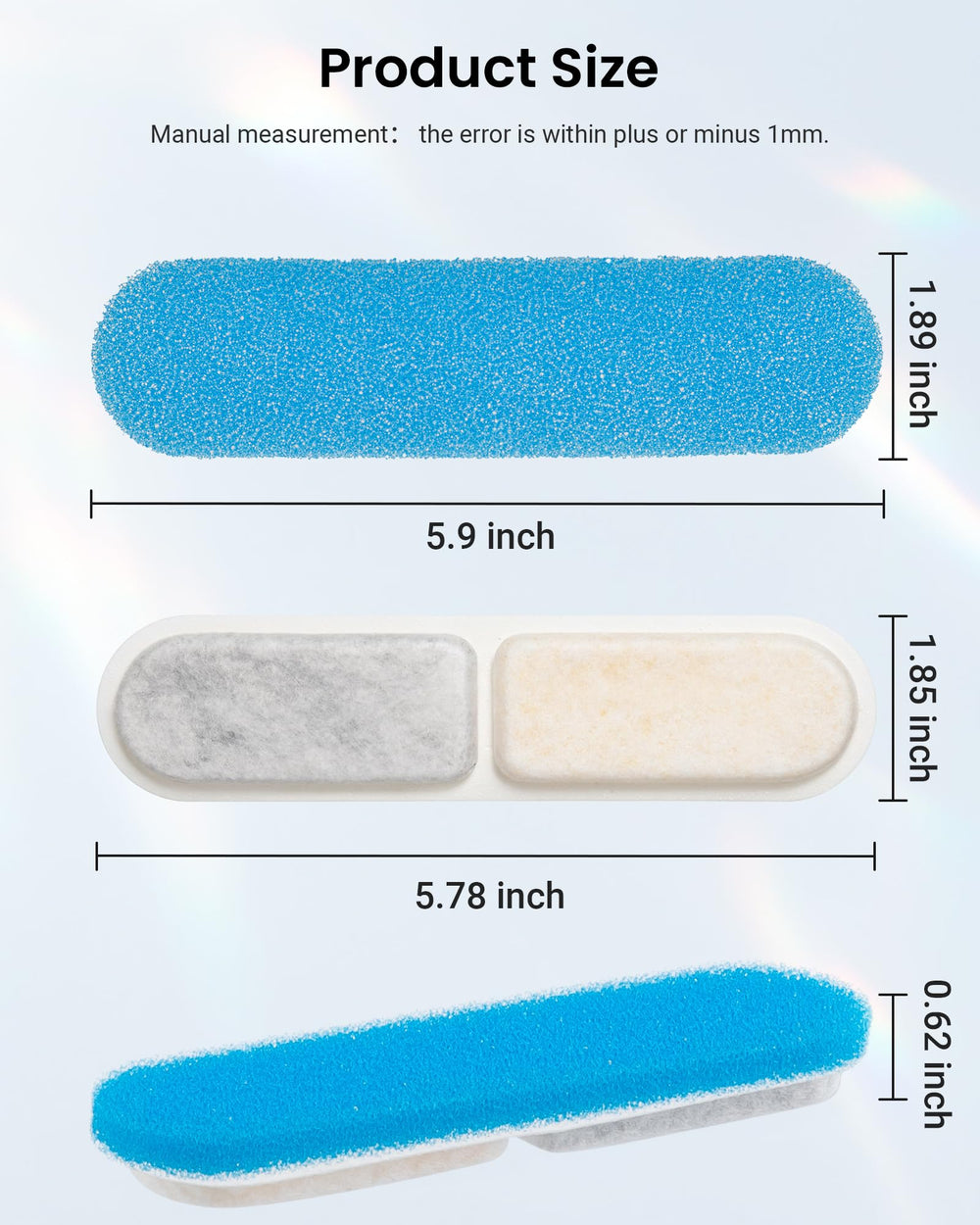 8-filter package ready for daily use and rapid replacement.