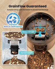 Vacqueen anti-jam mechanism ensuring smooth delivery and fewer feed interruptions.