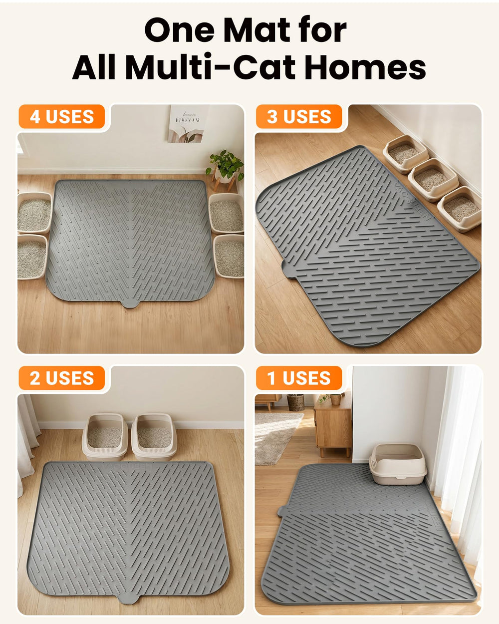 Soft silicone surface is paw-friendly for anxious or sensitive cats