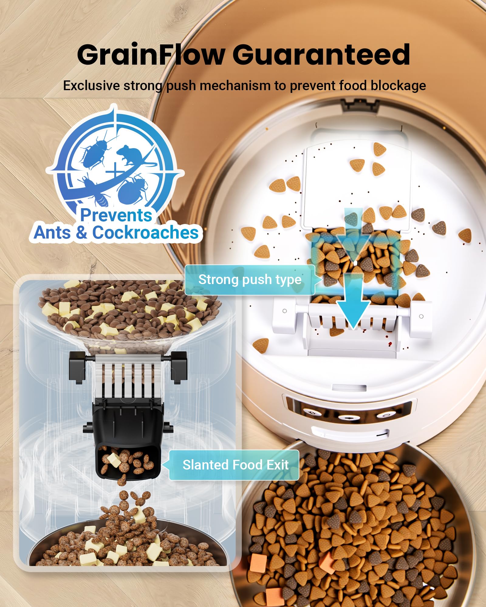 Vacqueen Fresh-Keep desiccant preserves freshness and reduces moisture exposure.