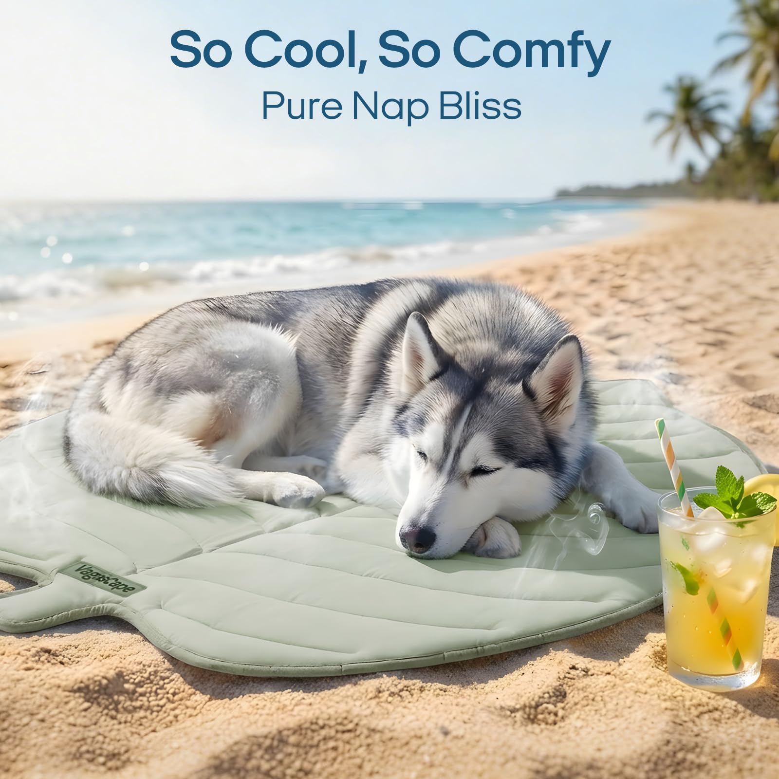 Vagascape Dog Cooling Mat color options complement home decor.