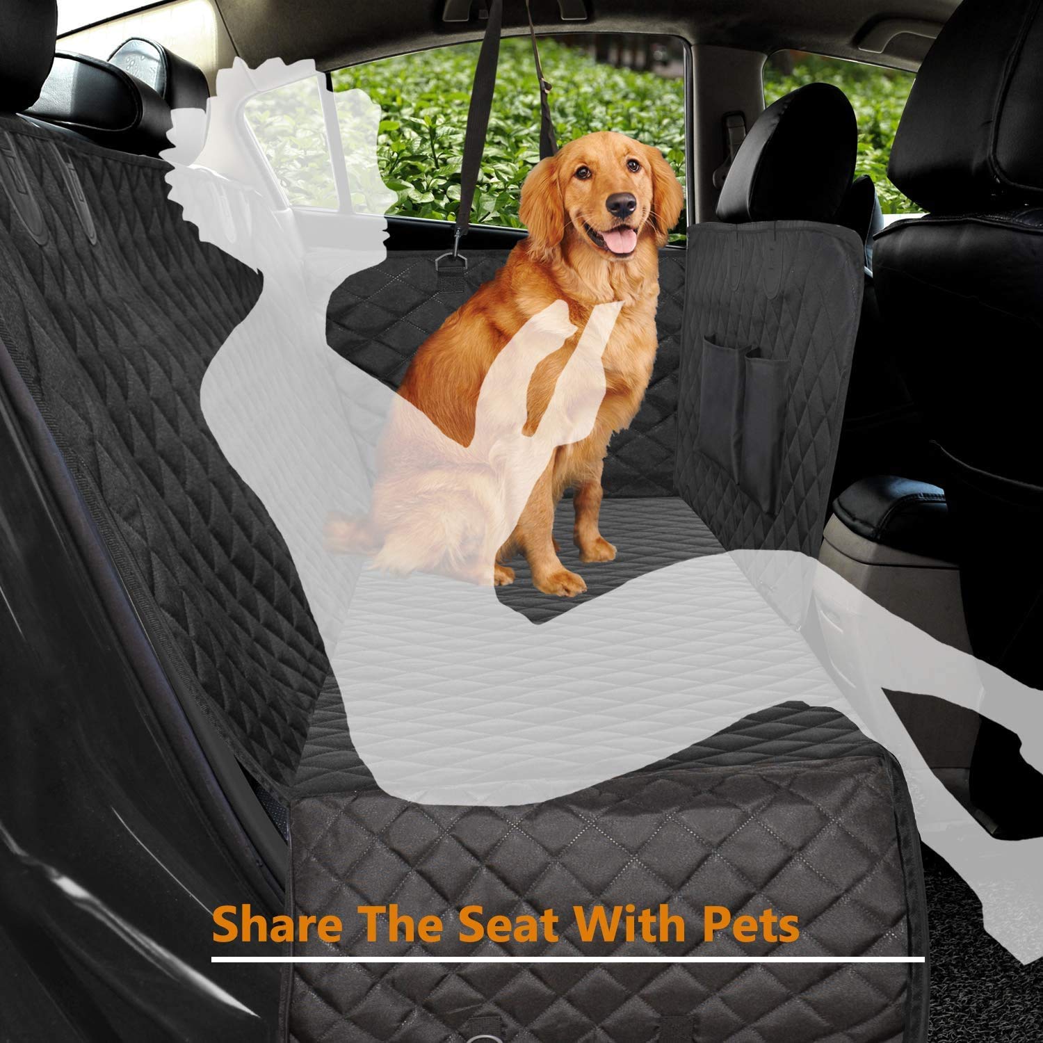 Full back-seat protection in car, truck, or SUV