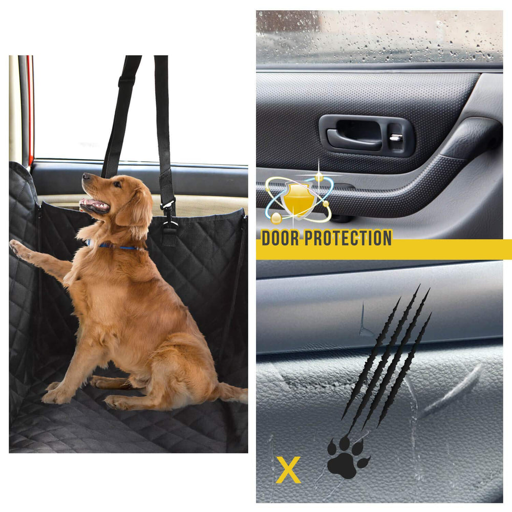 Vailge mesh visual window enables airflow and dog visibility during travel