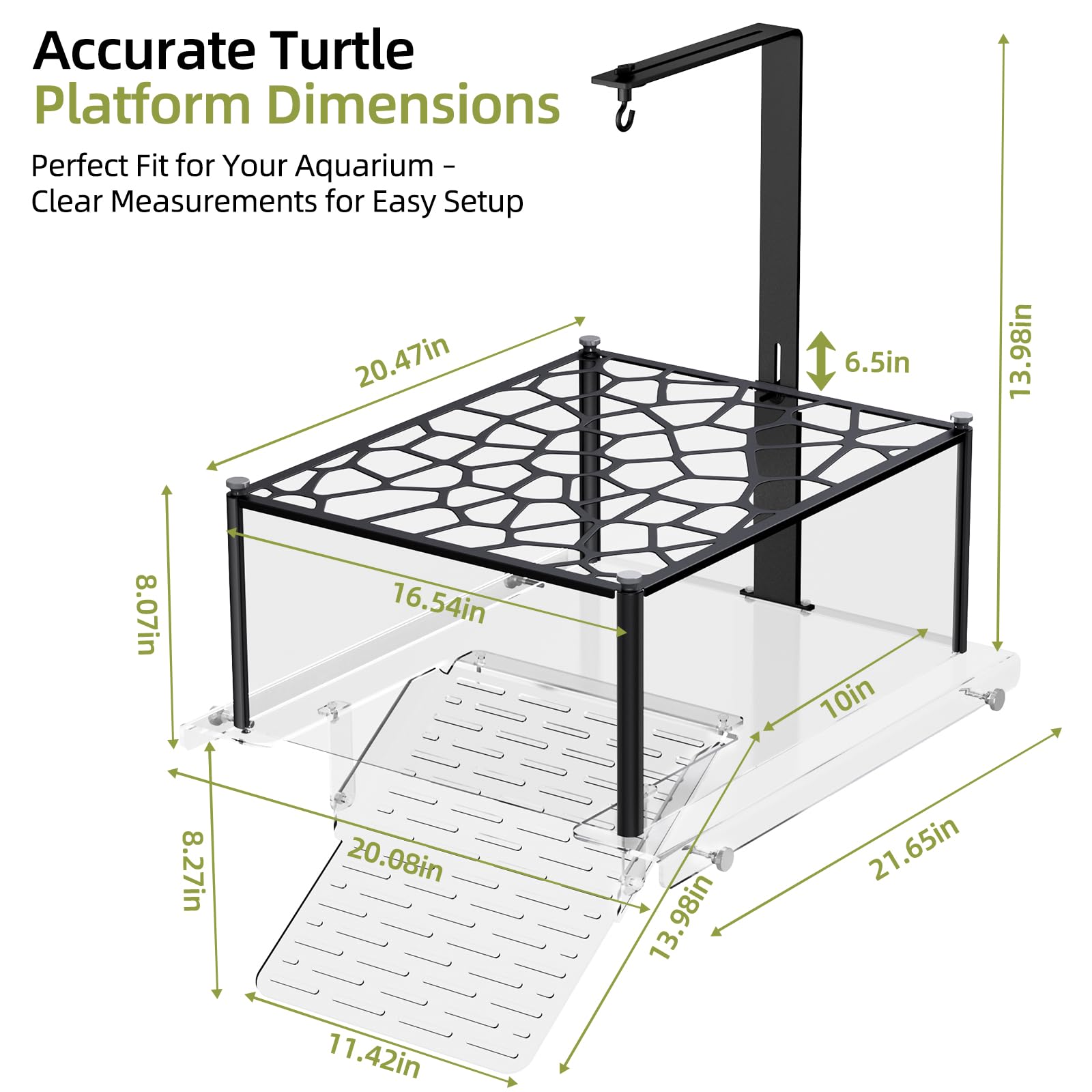 Vaktare Gud clear acrylic with stainless pillars enhances aquarium aesthetics