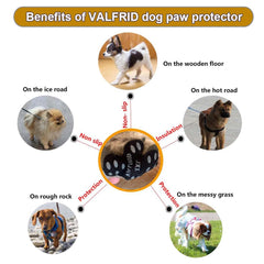 VALFRID breathable paw pad fabric maintains airflow and grip during daily activities.
