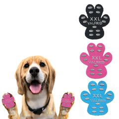 VALFRID dog paw protector pads adhesive close-up showing strong floor grip.