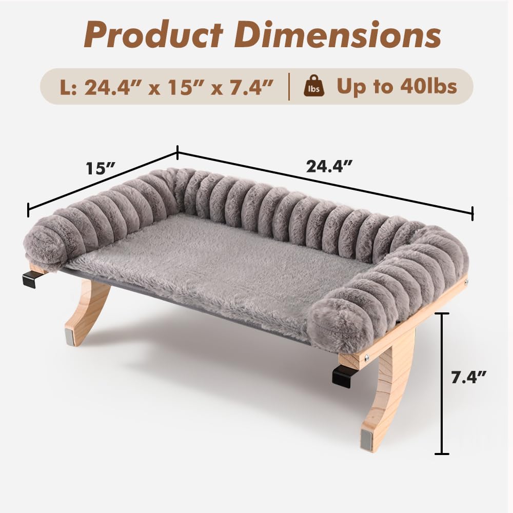 Valigogo solid wood and metal frame keeps the perch sturdy.