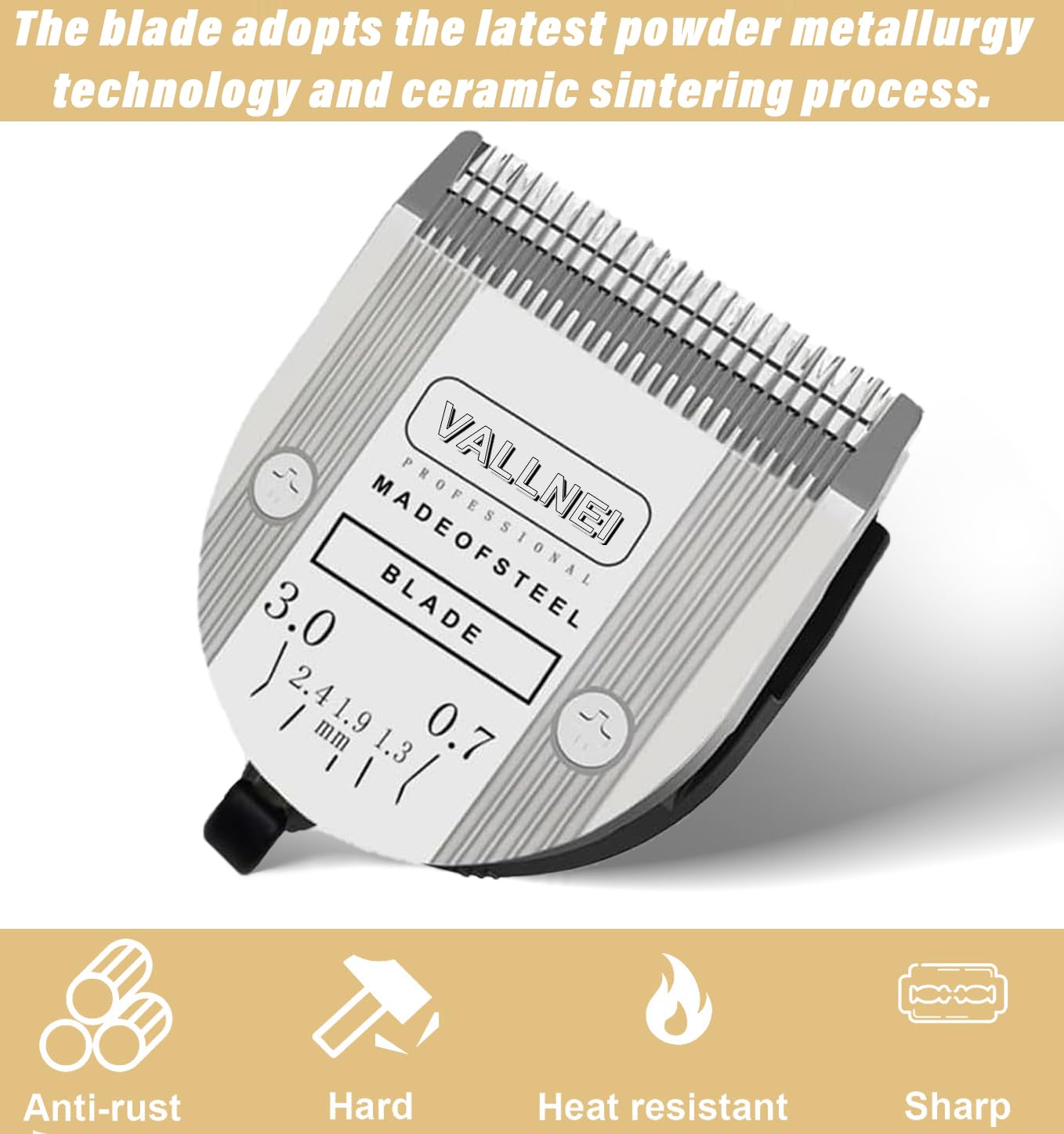 VALLNEI 5-in-1 blade fits Bravura for versatile clipping