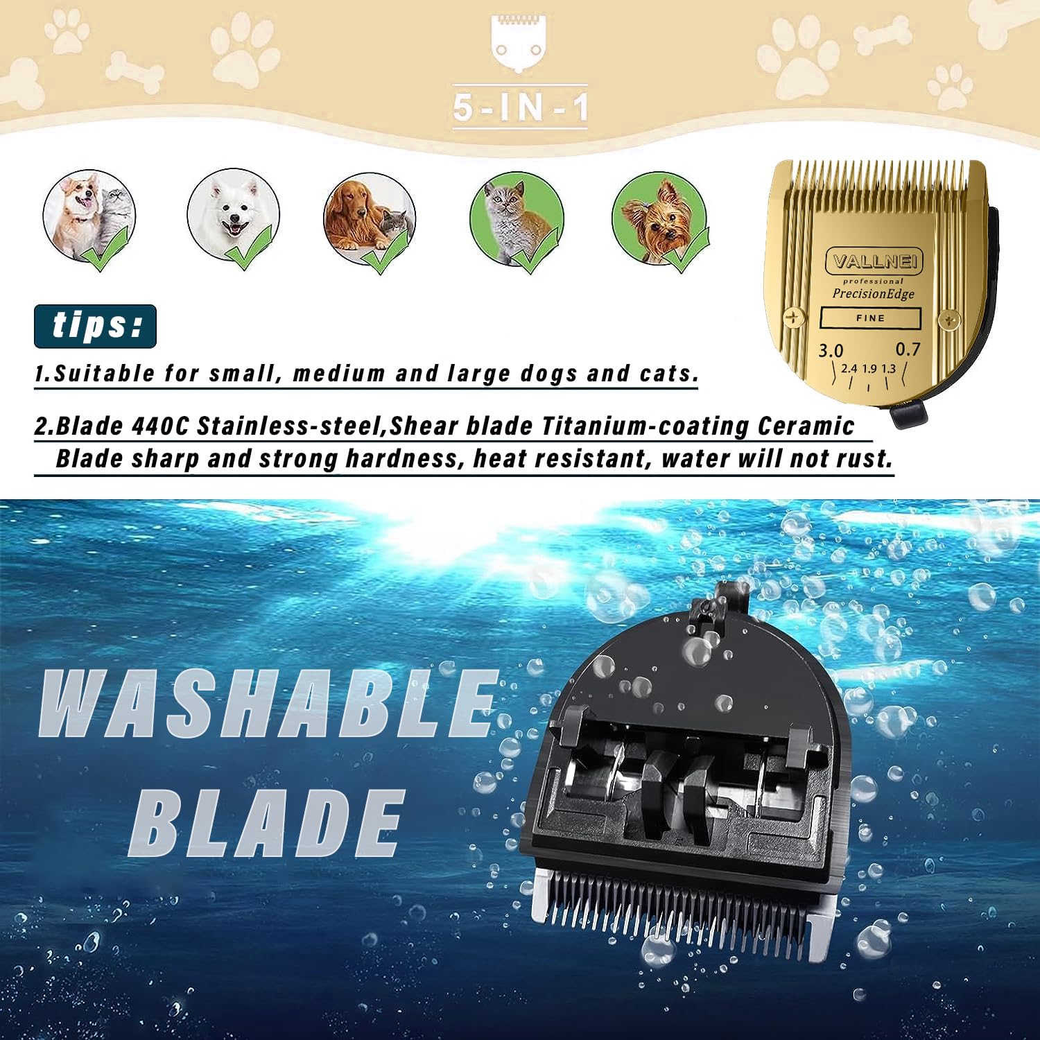 VALLNEI compatible with Wahl Arco, Bravura, and Chromado for a seamless upgrade.