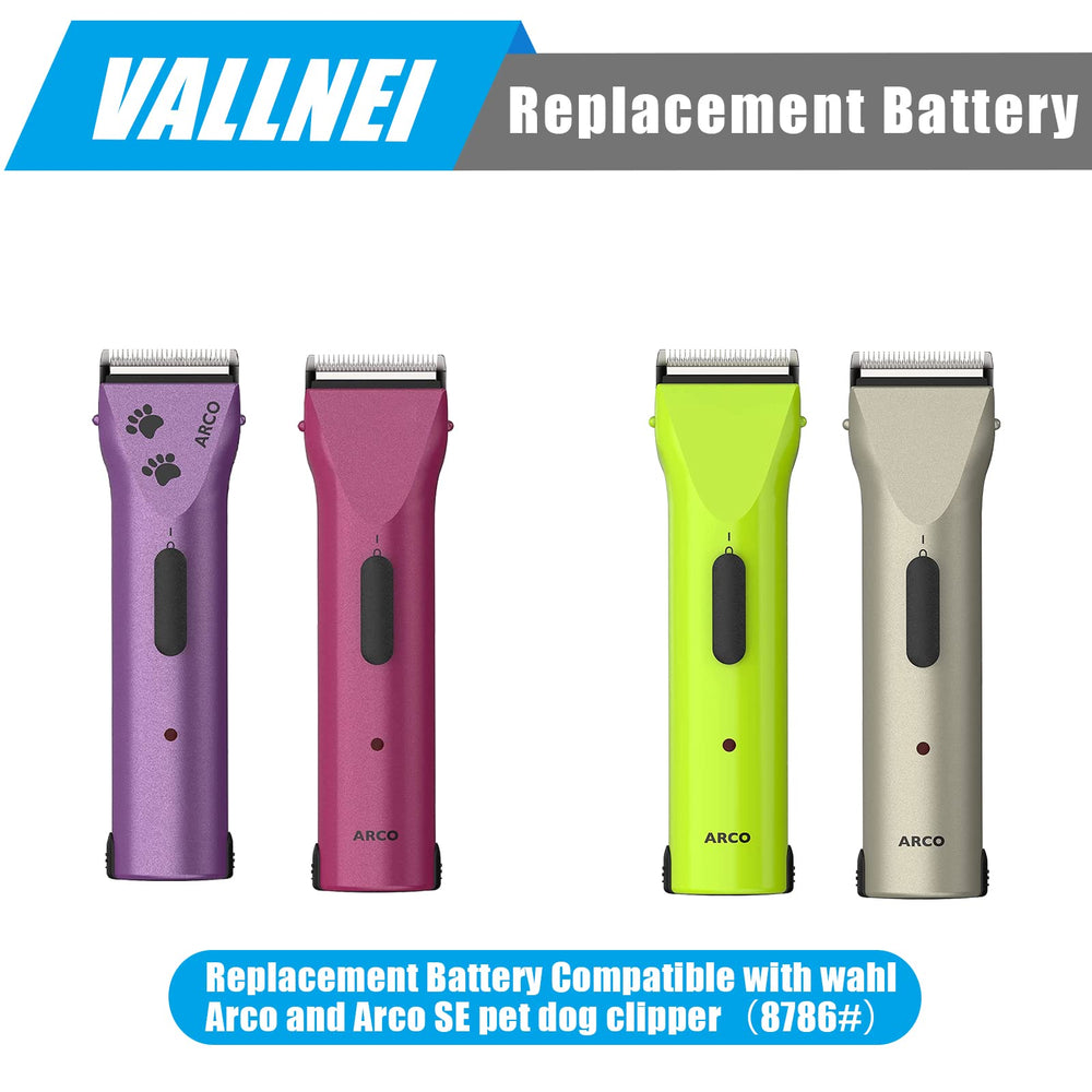 VALLNEI NiMH rechargeable 2100mAh pack powers reliable grooming sessions.