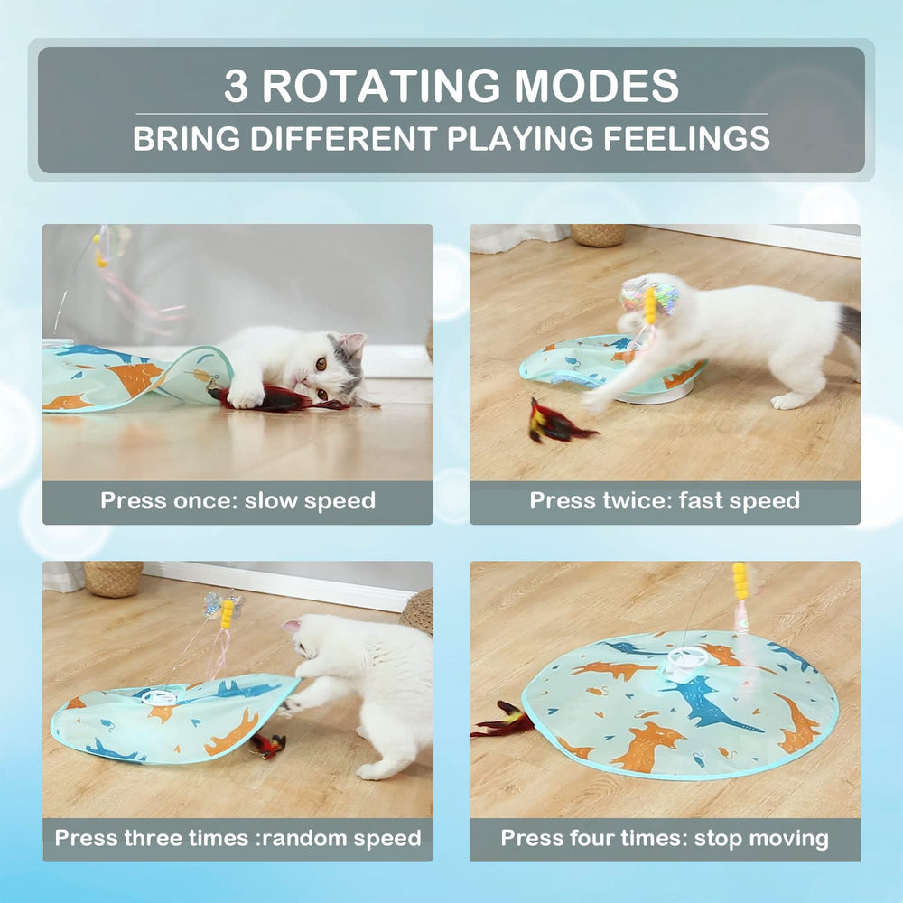 Valonii-360-degree-rotation-butterfly offers dynamic movement for curious cats.