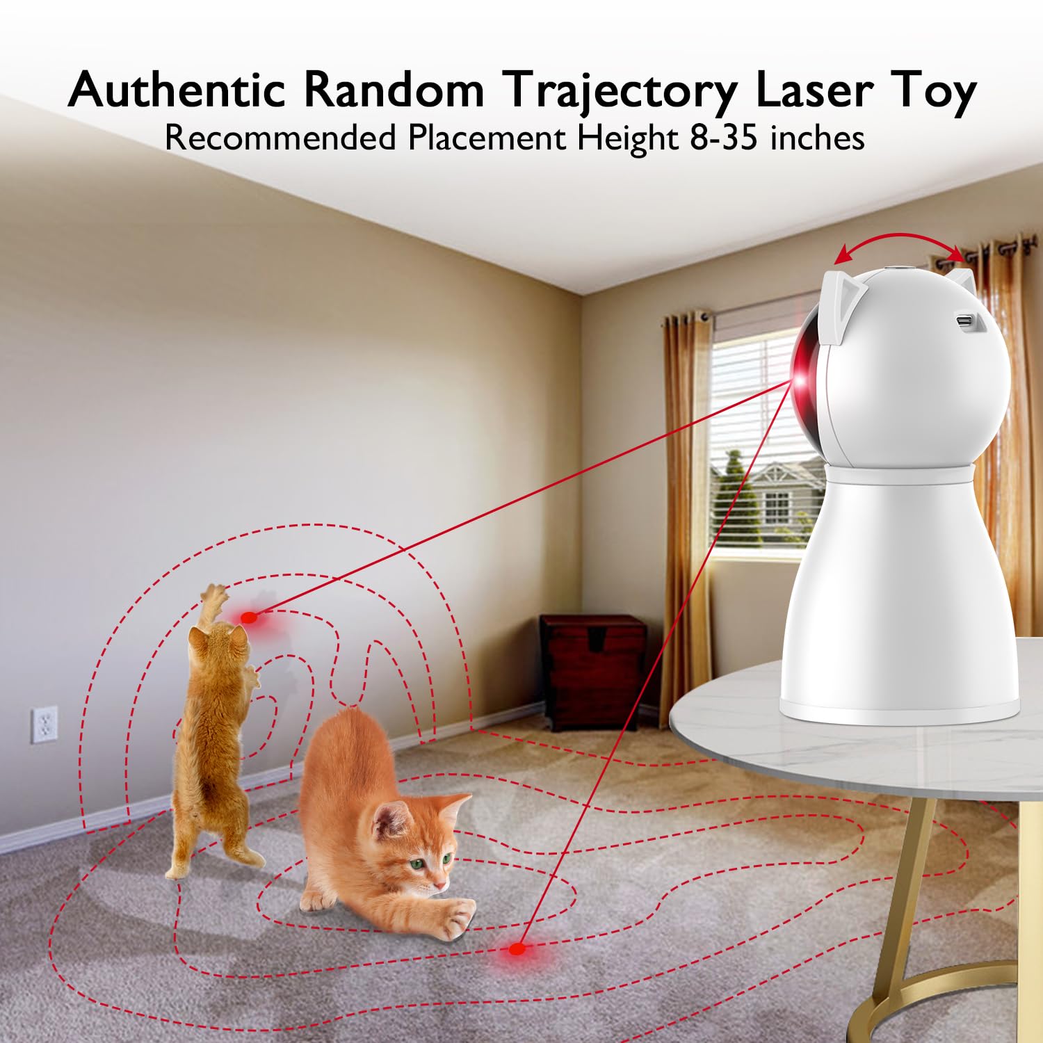 Valonii cat toys with motion sensor activation guiding playful pets automatically.