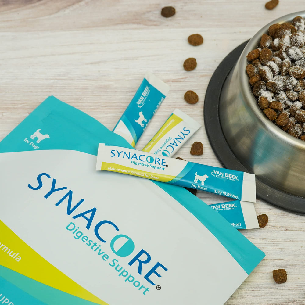 Van Beek Natural Science Synacore Canine 30-stick package for convenient daily dosing.