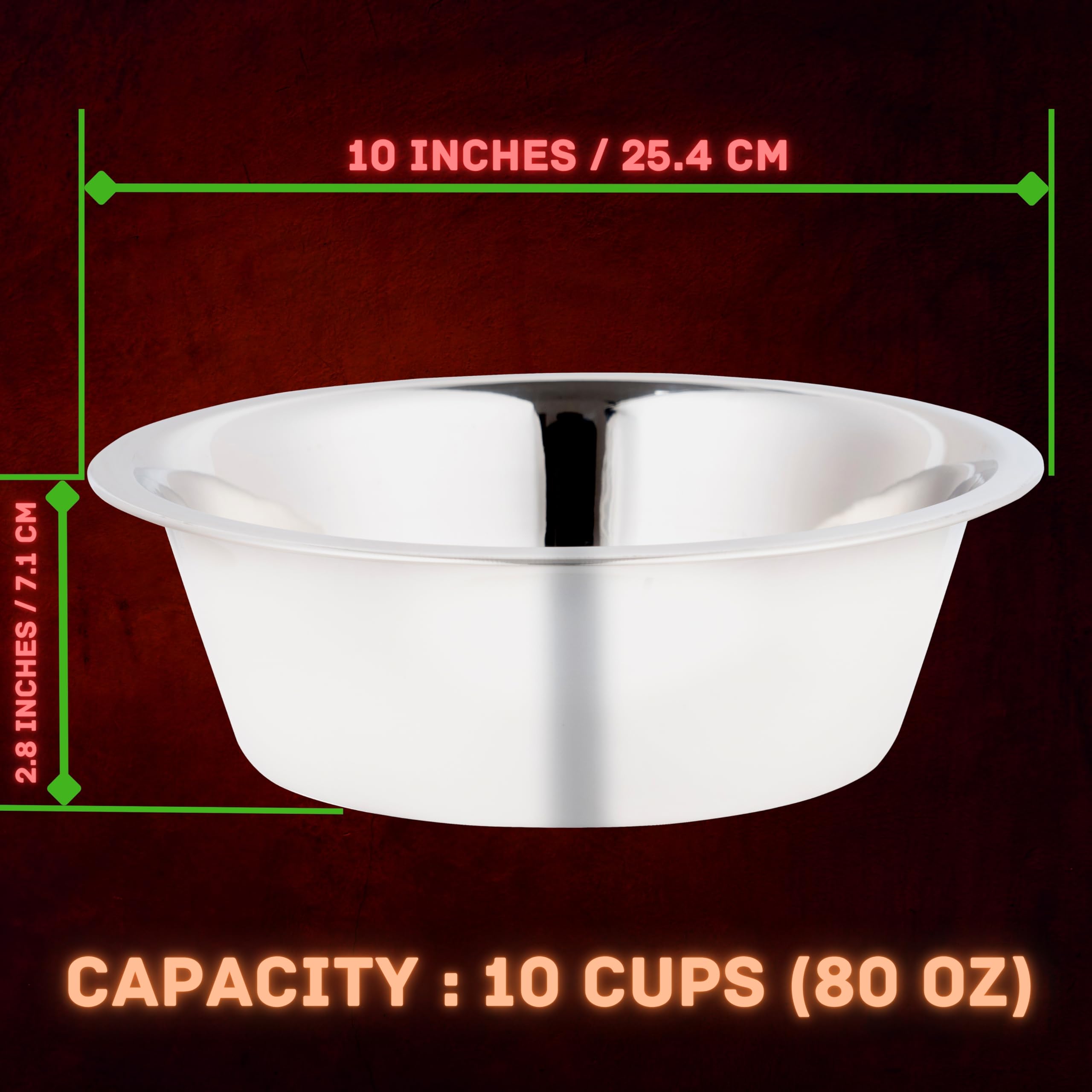 Vanacara bowl height 2.8 inches provides stable feeding.