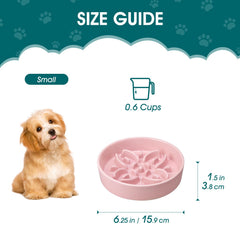 Vancasso ceramic bowl with anti slip base keeps small dog meals steady